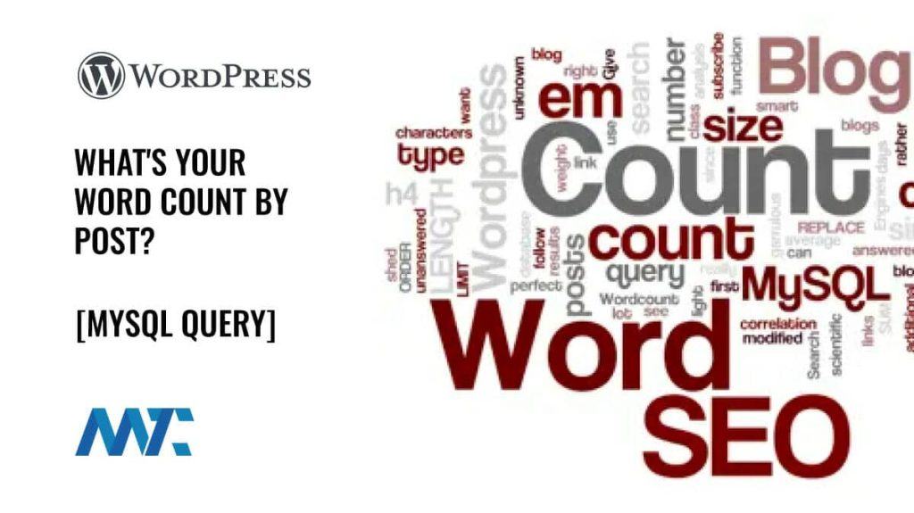 WordPress MySQL Query for Word Count Per Post