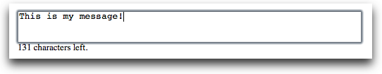 characters left javascript