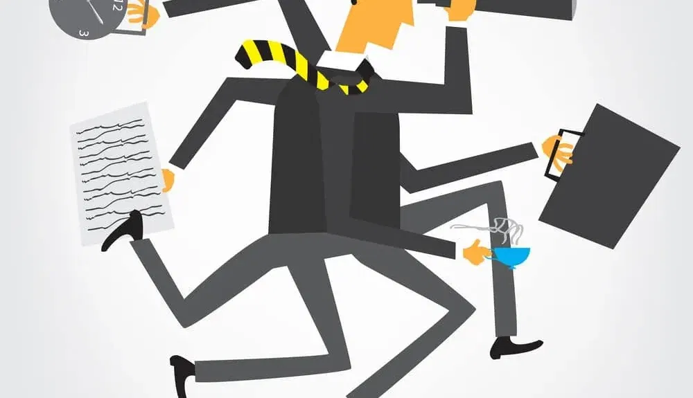busy marketer