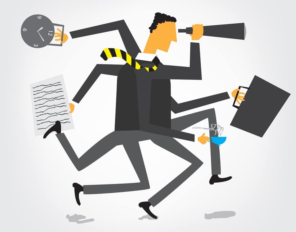 busy marketer