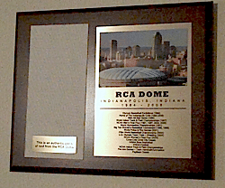 RCA Dome Plaque RCA Dome Plaque
