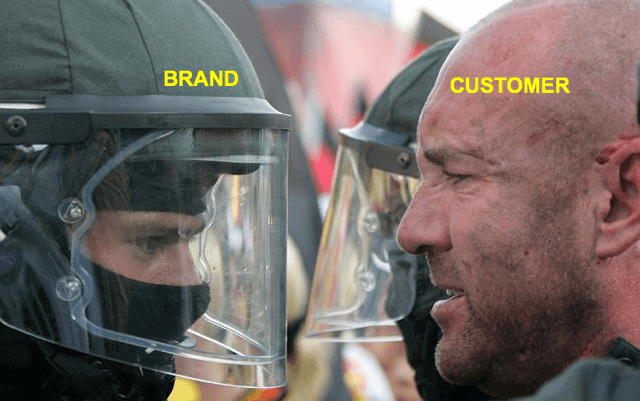 Brand Perfection is Dead 1 riot police brand