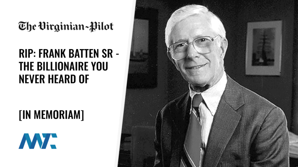 RIP: Frank Batten, Sr.