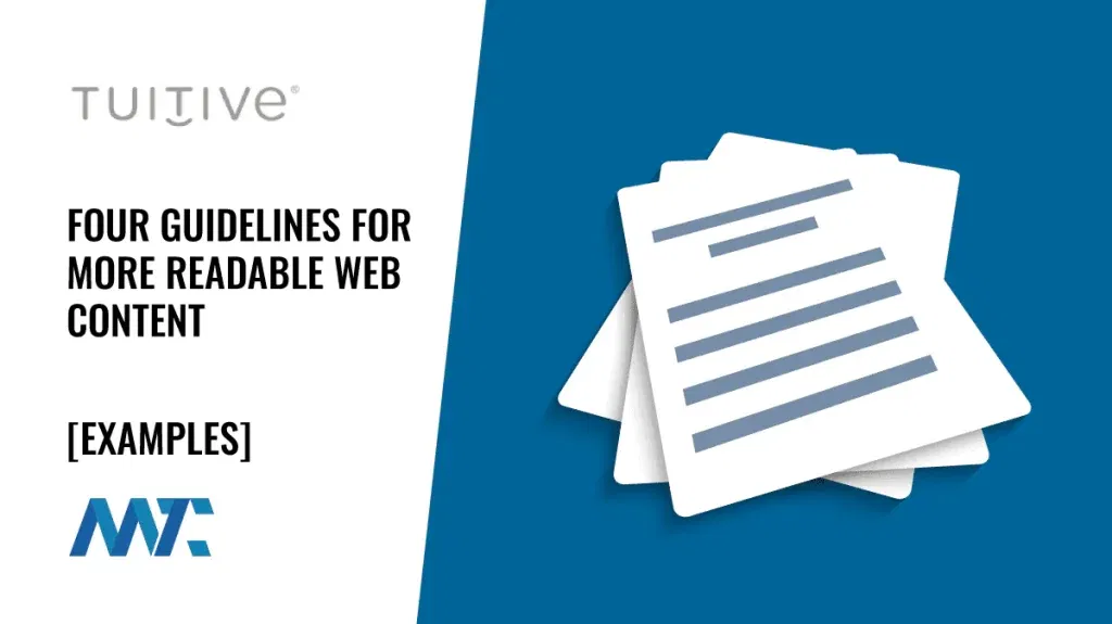 Readability: Guidelines for more readable web content