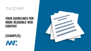 Readability: Guidelines for more readable web content
