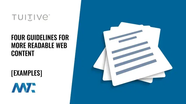 Readability: Guidelines for more readable web content
