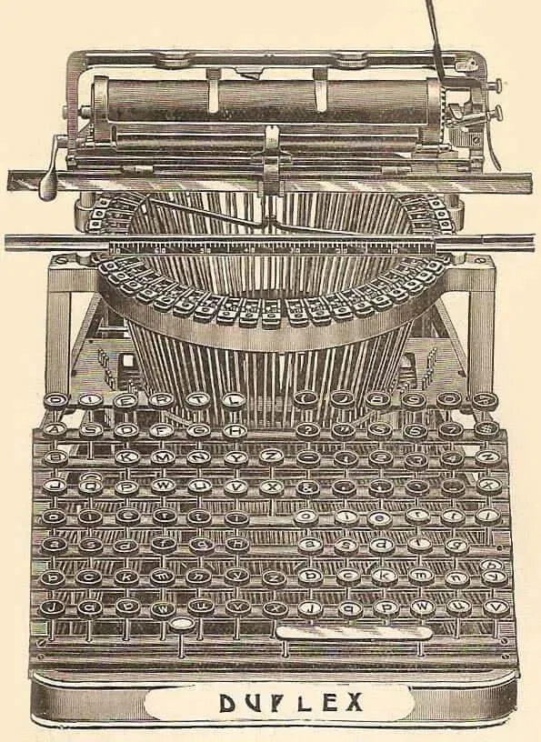 Duplex Typewriter 1895