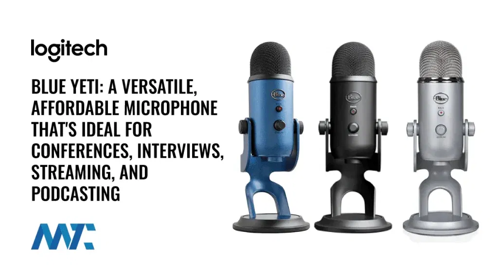 Blue Yeti Microphone for Conferences, Interviews, Streaming and Podcasting