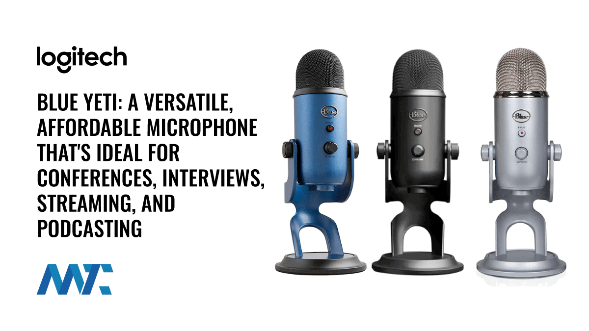 Blue Yeti Microphone for Conferences, Interviews, Streaming and Podcasting