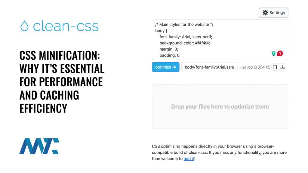 Clean-CSS: Cascading Stylesheet Minification