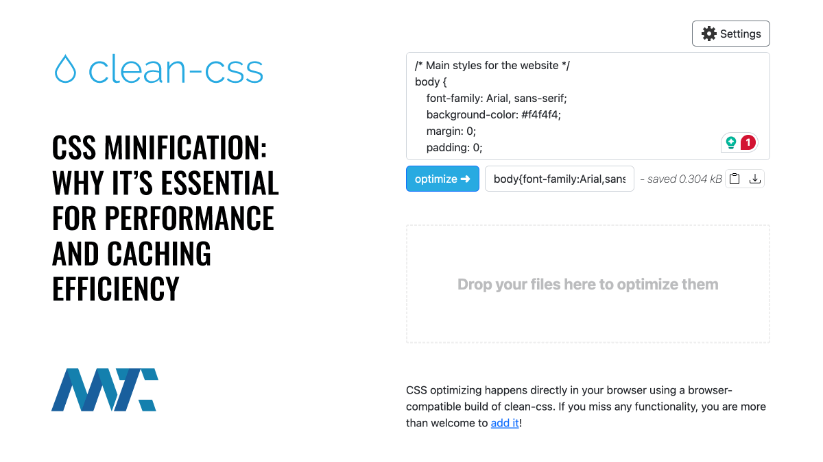 Clean-CSS: Cascading Stylesheet Minification