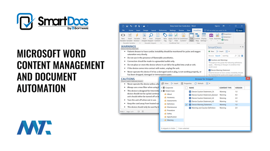 SmartDocs: Microsoft Word Document Repository and Automation