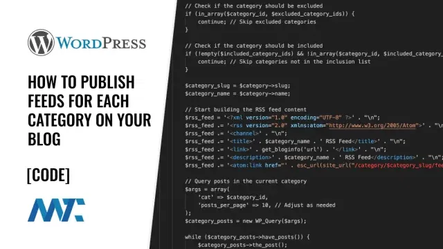 How to Publish WordPress Category RSS Feeds