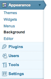 wordpress custom background
