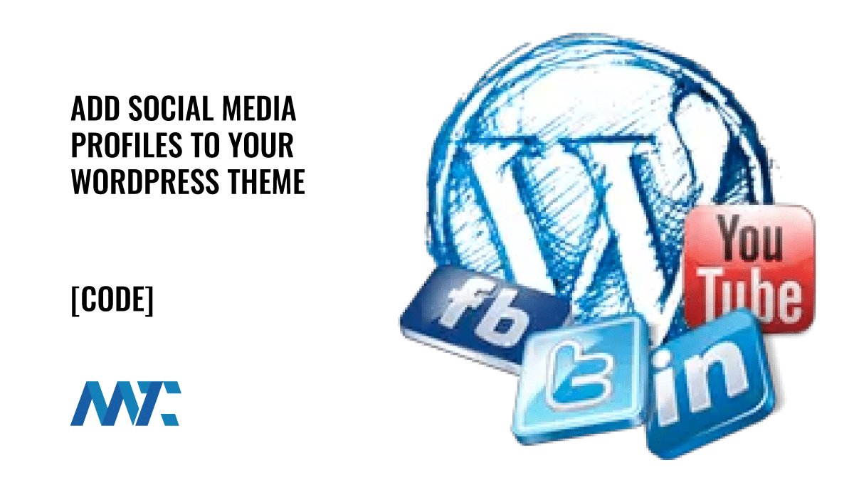 wordpress add social media links to theme