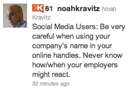 Noah Kravitz Beware Tweet