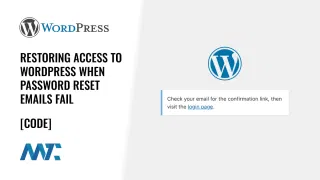 WordPress: Restore Admin Access with No Email Password via FTP/SFTP