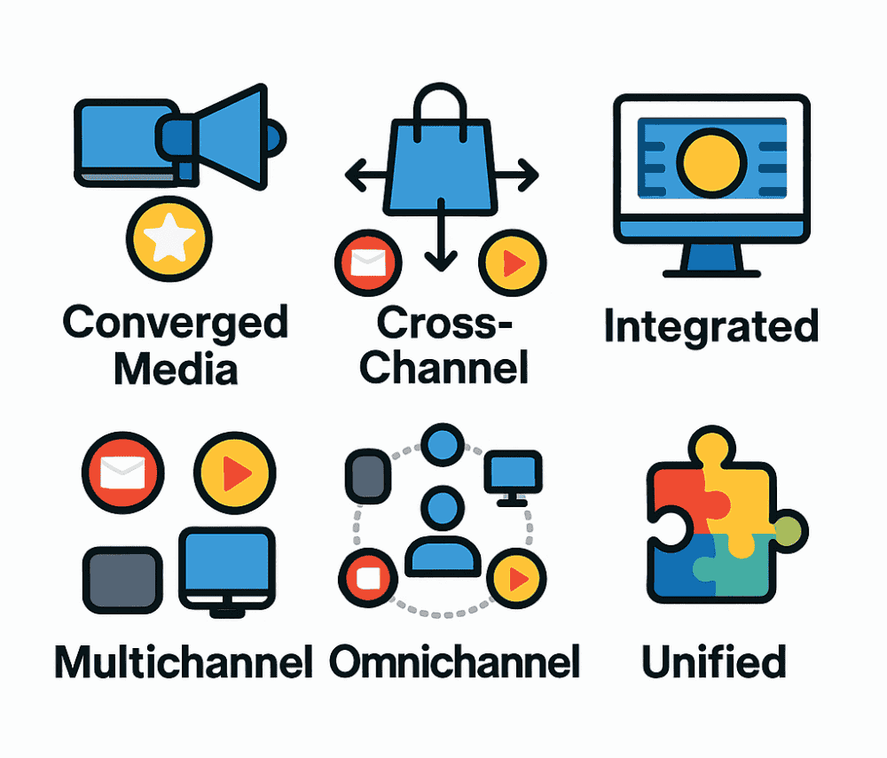 Converged, Cross-Channel, Integrated, Multichannel, Omnichannel, and Unified Marketing Strategies