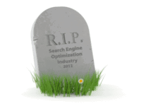 seo industry gravestone