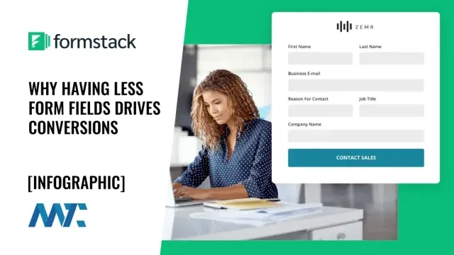 Less form fields increases conversions