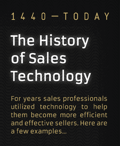 history sales technology