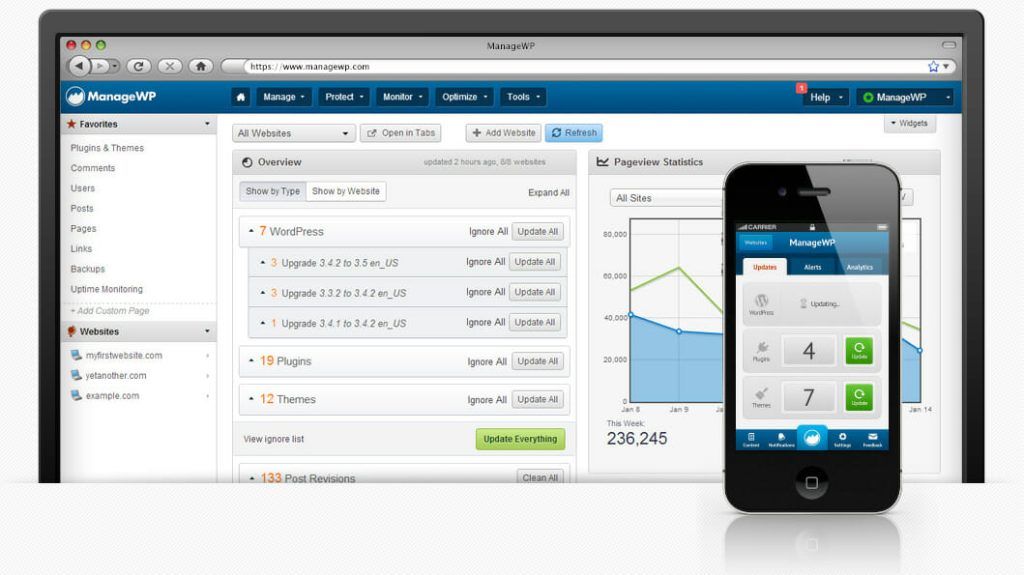 managewp features new