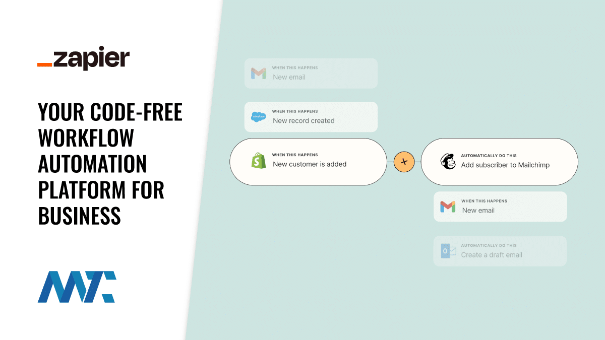 Zapier No-Code, Code-Less Workflow Automation Platform