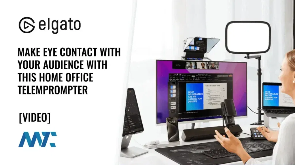 Elgato Prompter: Home Office Teleprompter for Eye Contact