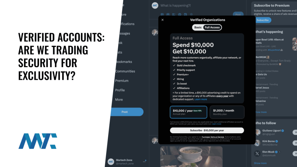 Verified Accounts on Social Media: Security vs Exclusivity