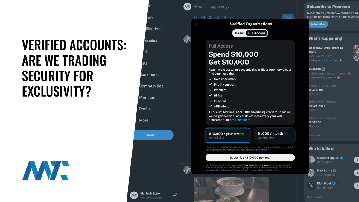 Verified Accounts on Social Media: Security vs Exclusivity
