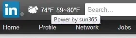 LinkedIn Adds Weather Feature