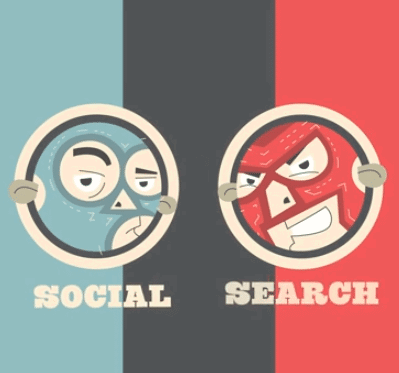 social vs search
