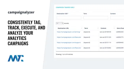 Campaignalyzer UTM Tracking and Tagging Platform