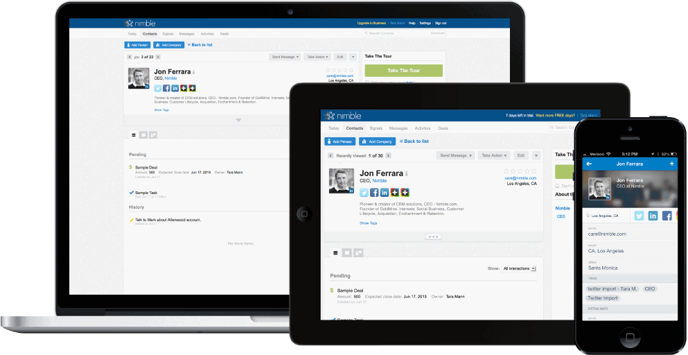 Nimble: Contact Management and Social CRM 1 nimble
