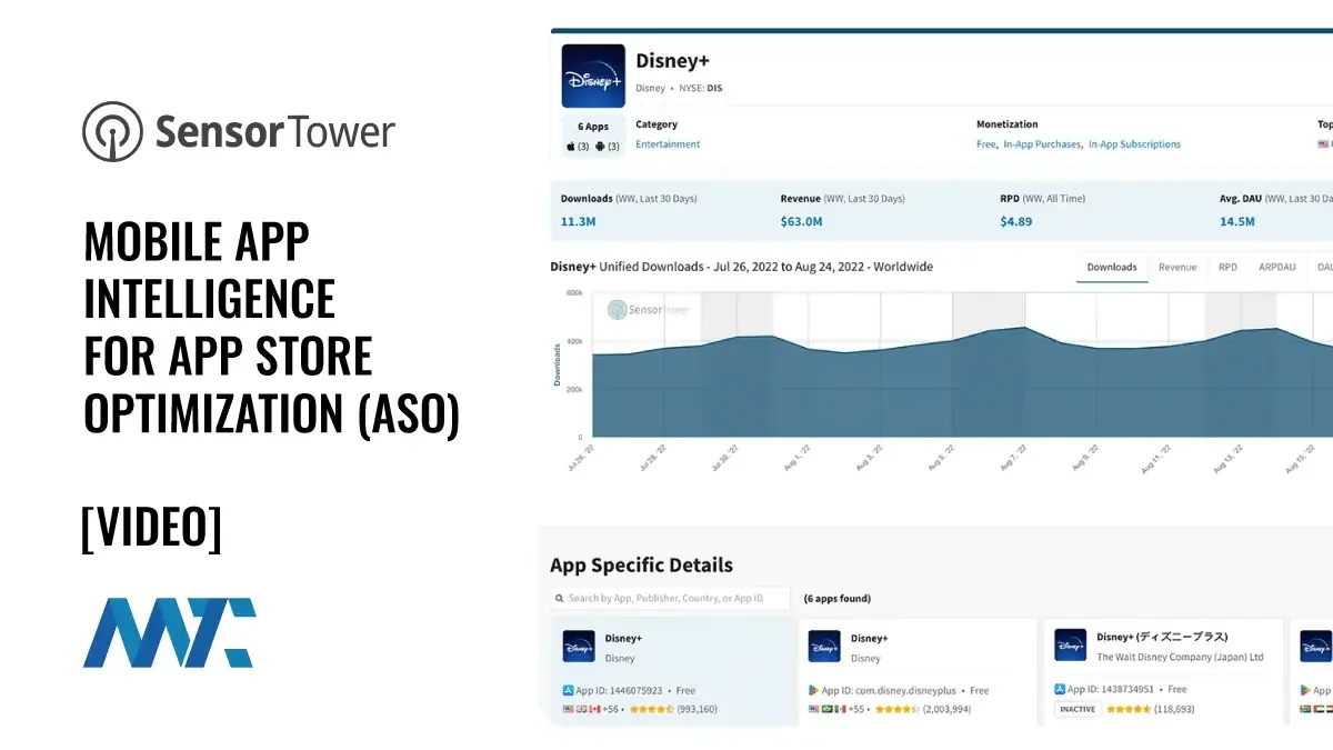 Sensor Tower: Mobile App Intelligence for App Store Optimization (ASO)