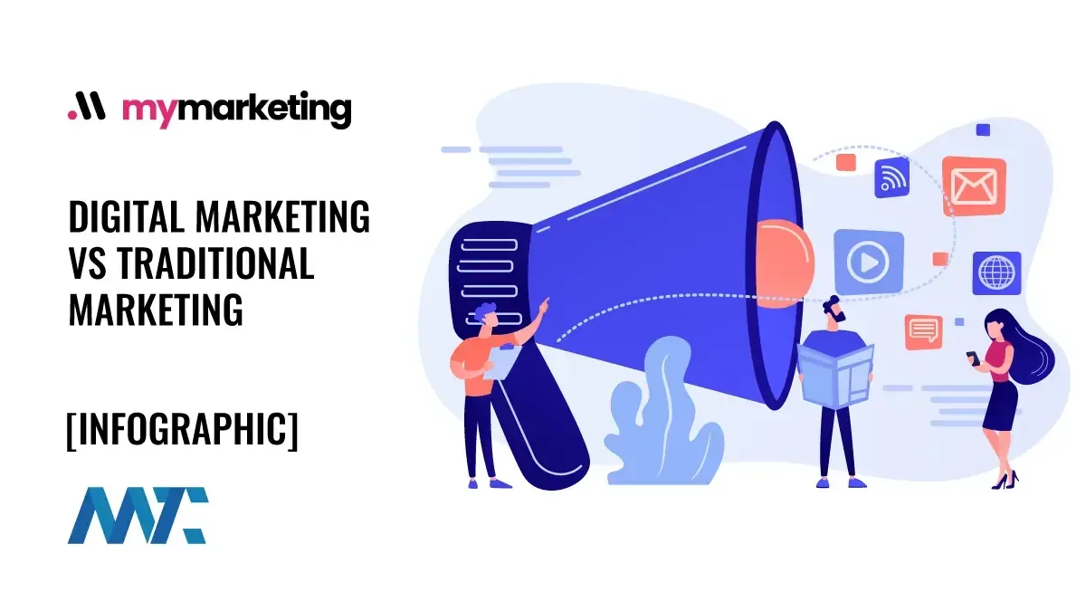 Digital Marketing vs. Traditional Marketing Infographic