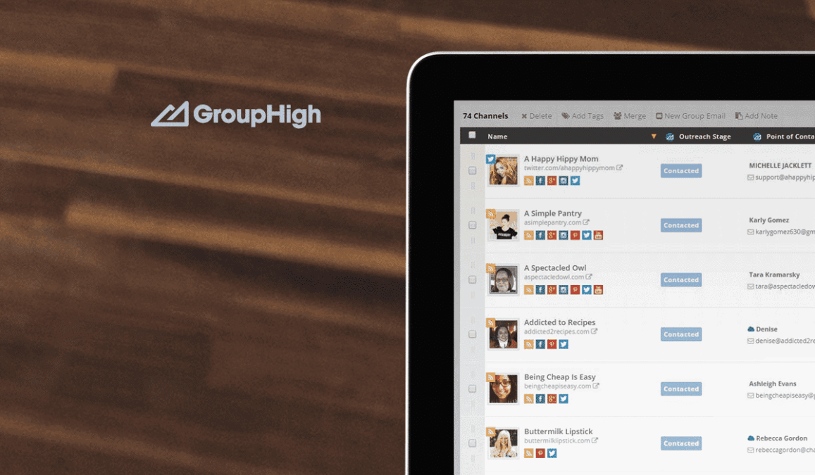 GroupHigh: Research and Track Your Blogger Outreach 1 GroupHigh