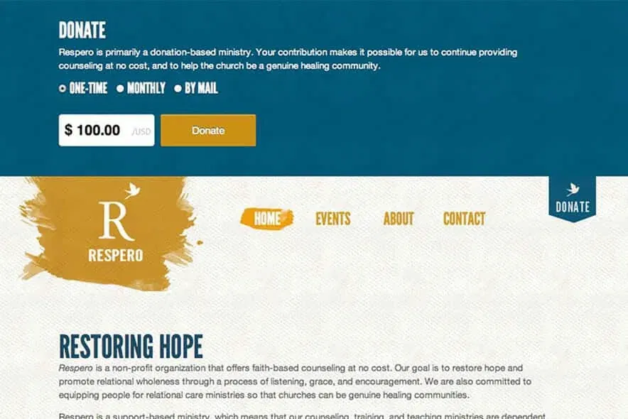 a4 Donation Page Respero
