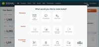 signal dashboard actions