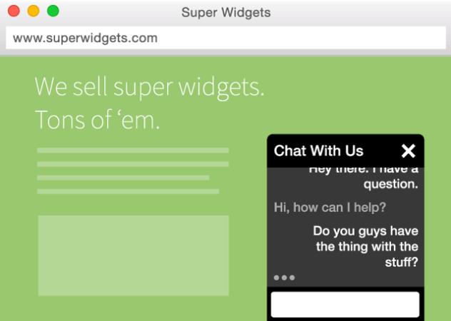 chat widget