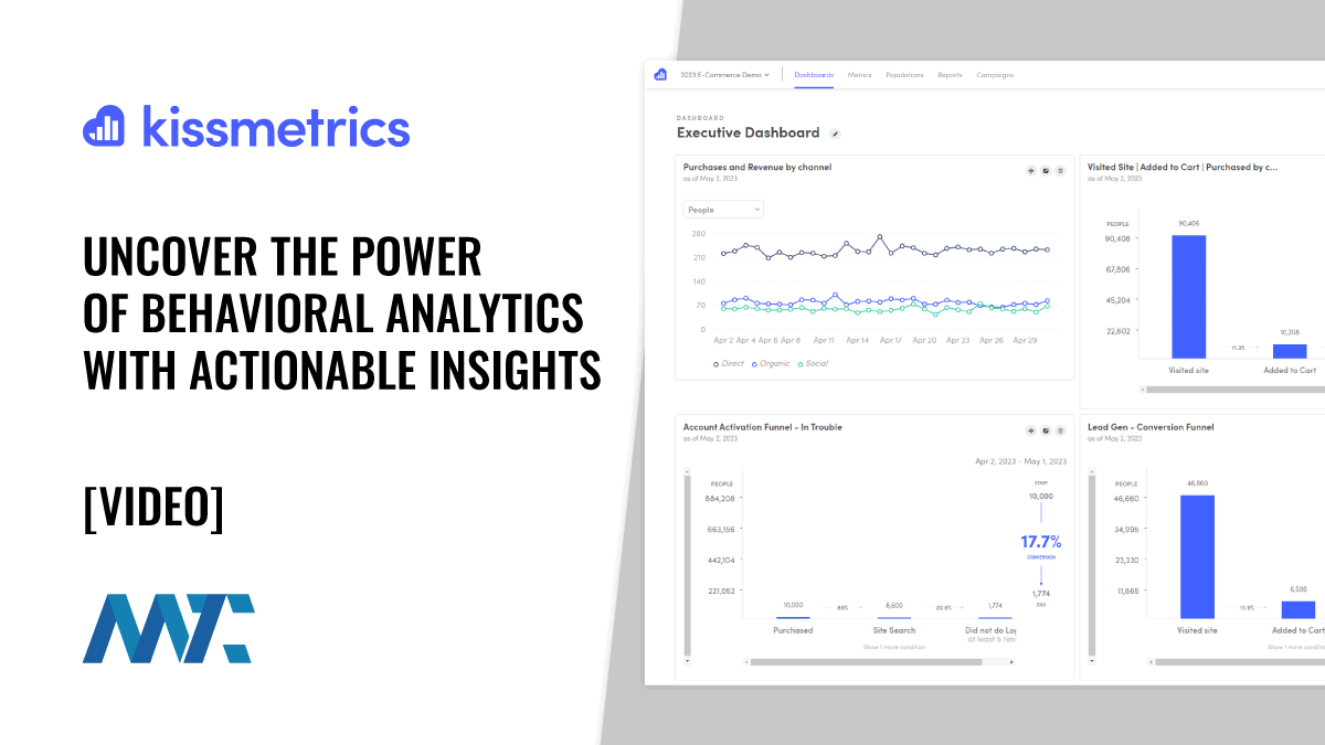 Kissmetrics: Uncover the Power of Behavioral Analytics With Actionable Insights 1 Kissmetrics: Behavioral Analytics with Actionable Insights
