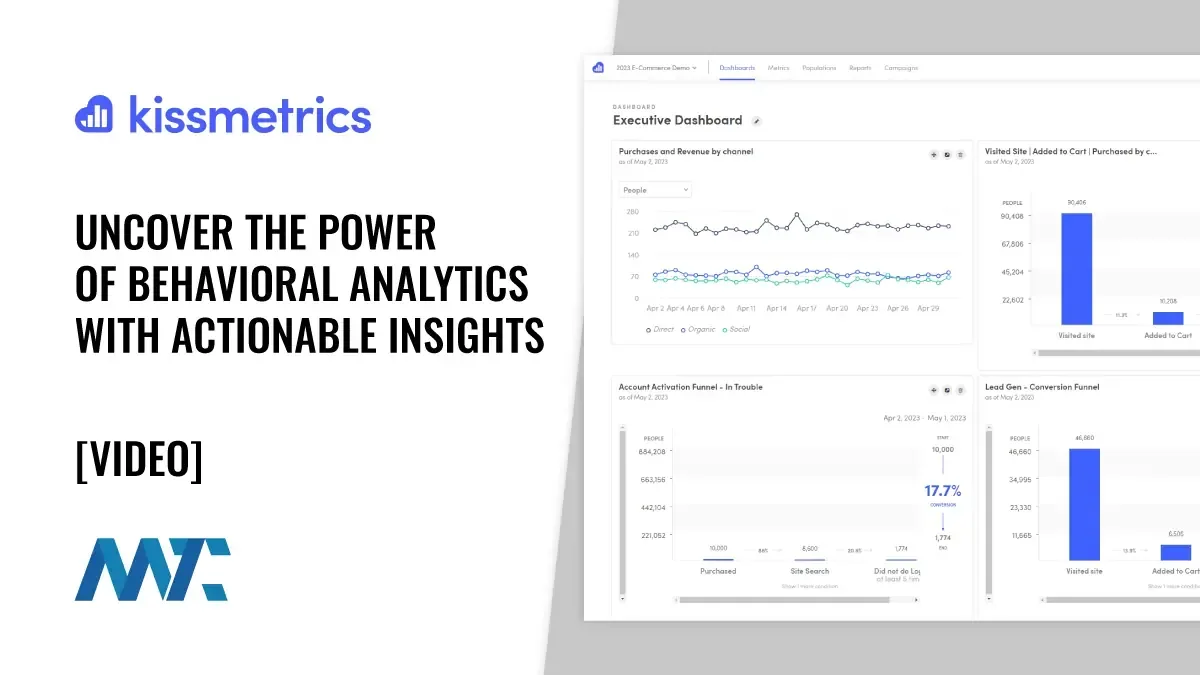 Kissmetrics: Behavioral Analytics with Actionable Insights