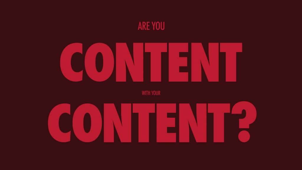 your content