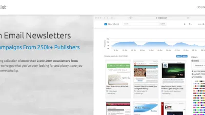 Notablist: Design Inspiration and Competitive Research for Email Marketers