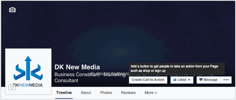 facebook page call to action