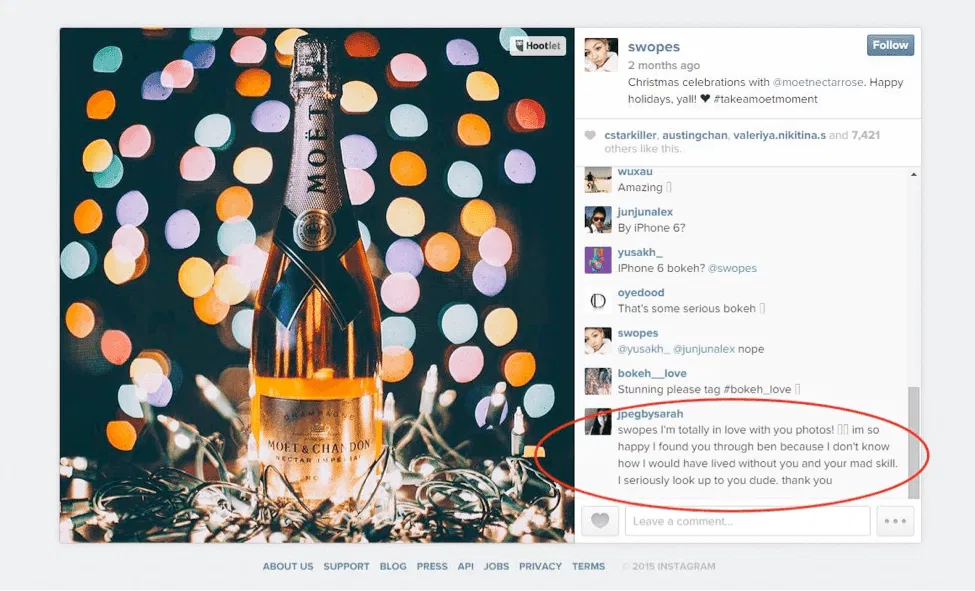 Swopes Instagram Influencer Campaign