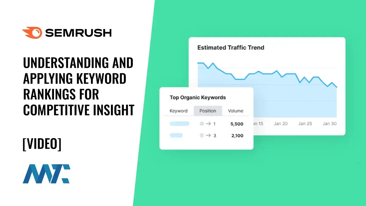 Semrush Rank Tracking for Organic Search Ranking Intelligence