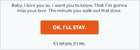 Exit Intent Stay