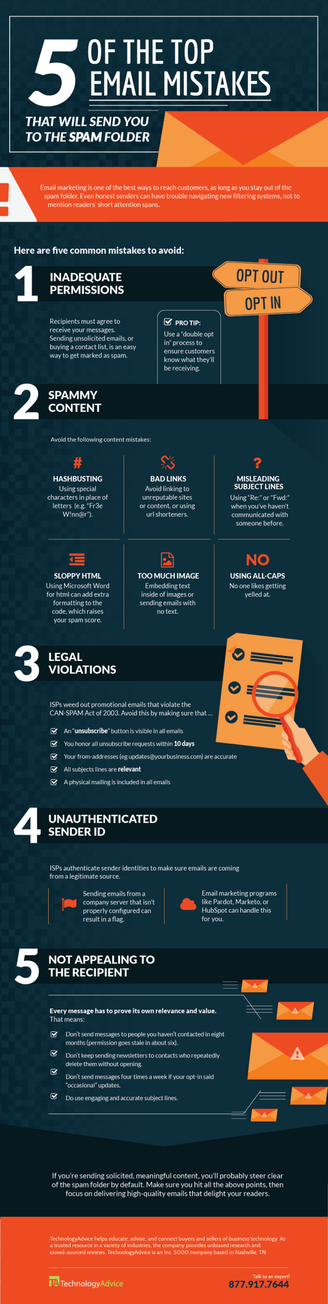 Top Email Mistakes that Get Your Email Put in the Spam Folder