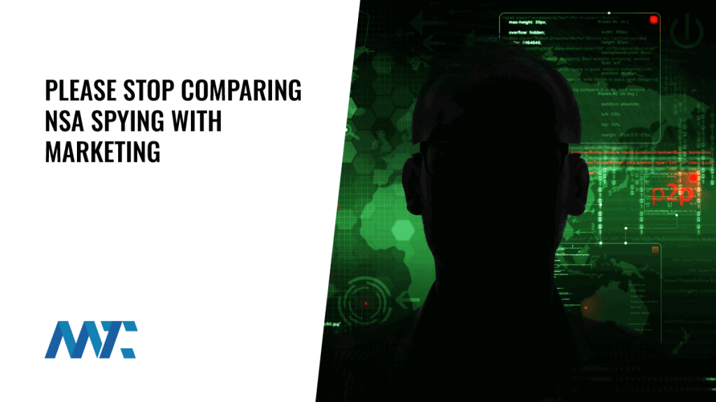 Government spying versus marketing